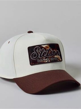Stetson Cowhide Patch Trucker Hat